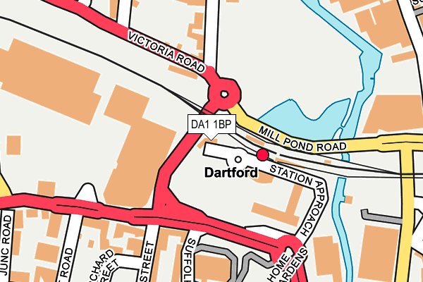 DA1 1BP map - OS OpenMap – Local (Ordnance Survey) DA1 1BP map - OS OpenMap – Local (Ordnance Survey)