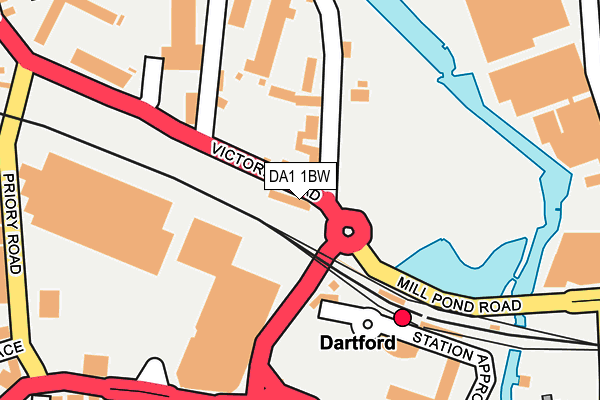 DA1 1BW map - OS OpenMap – Local (Ordnance Survey) DA1 1BW map - OS OpenMap – Local (Ordnance Survey)