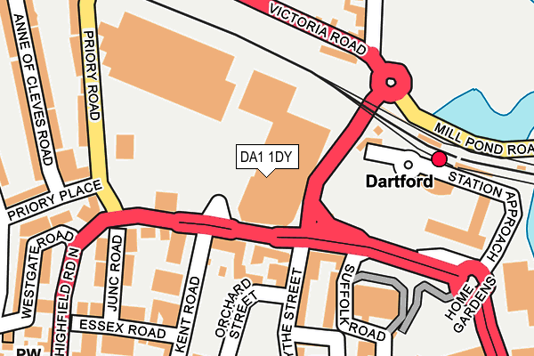 DA1 1DY map - OS OpenMap – Local (Ordnance Survey) DA1 1DY map - OS OpenMap – Local (Ordnance Survey)