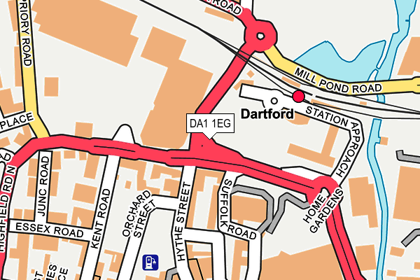 DA1 1EG map - OS OpenMap – Local (Ordnance Survey) DA1 1EG map - OS OpenMap – Local (Ordnance Survey)