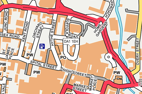DA1 1EH map - OS OpenMap – Local (Ordnance Survey) DA1 1EH map - OS OpenMap – Local (Ordnance Survey)