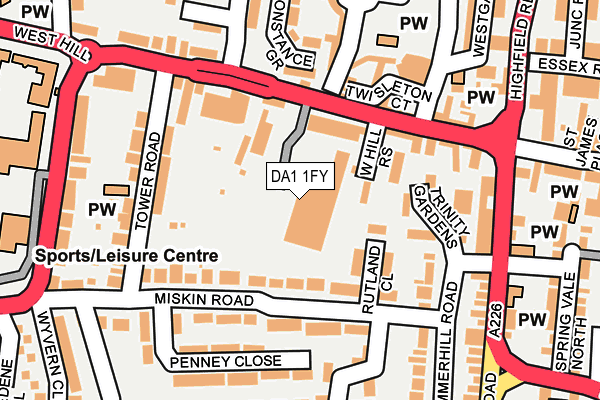 DA1 1FY map - OS OpenMap – Local (Ordnance Survey) DA1 1FY map - OS OpenMap – Local (Ordnance Survey)