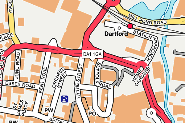 DA1 1GA map - OS OpenMap – Local (Ordnance Survey) DA1 1GA map - OS OpenMap – Local (Ordnance Survey)