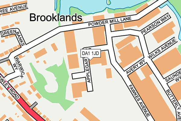 DA1 1JD map - OS OpenMap – Local (Ordnance Survey) DA1 1JD map - OS OpenMap – Local (Ordnance Survey)