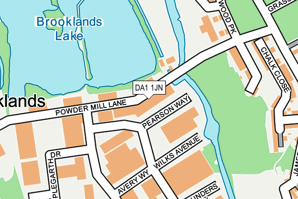 DA1 1JN map - OS OpenMap – Local (Ordnance Survey) DA1 1JN map - OS OpenMap – Local (Ordnance Survey)