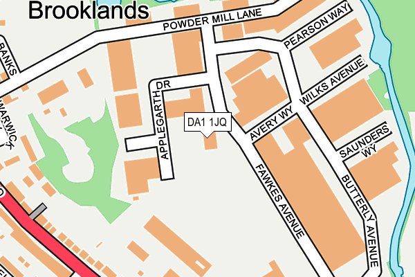 DA1 1JQ map - OS OpenMap – Local (Ordnance Survey) DA1 1JQ map - OS OpenMap – Local (Ordnance Survey)