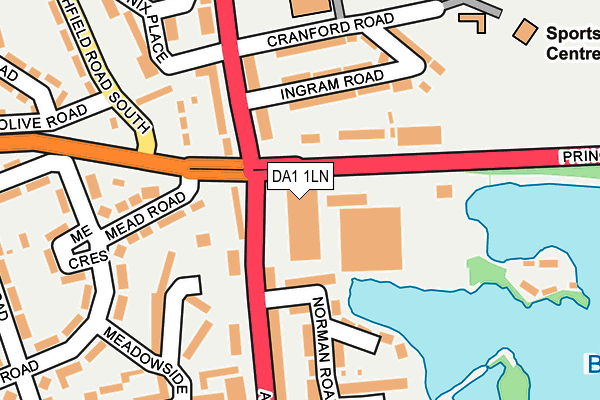 DA1 1LN map - OS OpenMap – Local (Ordnance Survey) DA1 1LN map - OS OpenMap – Local (Ordnance Survey)