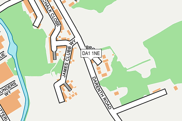 DA1 1NE map - OS OpenMap – Local (Ordnance Survey) DA1 1NE map - OS OpenMap – Local (Ordnance Survey)