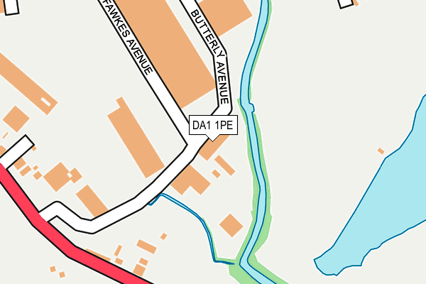 DA1 1PE map - OS OpenMap – Local (Ordnance Survey) DA1 1PE map - OS OpenMap – Local (Ordnance Survey)