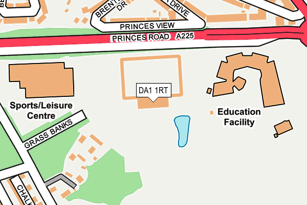 DA1 1RT map - OS OpenMap – Local (Ordnance Survey) DA1 1RT map - OS OpenMap – Local (Ordnance Survey)