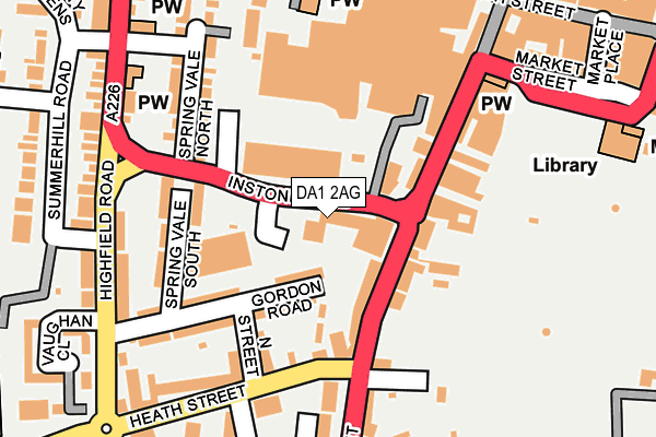 DA1 2AG map - OS OpenMap – Local (Ordnance Survey) DA1 2AG map - OS OpenMap – Local (Ordnance Survey)
