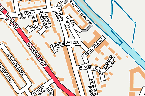 DA1 2BU map - OS OpenMap – Local (Ordnance Survey) DA1 2BU map - OS OpenMap – Local (Ordnance Survey)