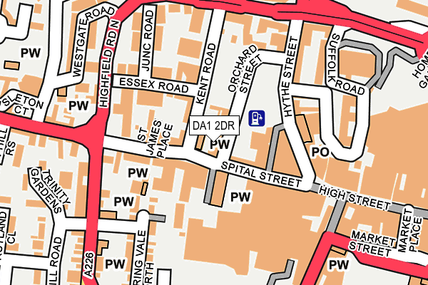 DA1 2DR map - OS OpenMap – Local (Ordnance Survey) DA1 2DR map - OS OpenMap – Local (Ordnance Survey)