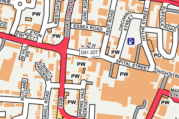 DA1 2DT map - OS OpenMap – Local (Ordnance Survey) DA1 2DT map - OS OpenMap – Local (Ordnance Survey)