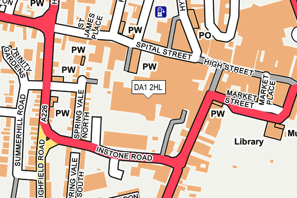 DA1 2HL map - OS OpenMap – Local (Ordnance Survey) DA1 2HL map - OS OpenMap – Local (Ordnance Survey)