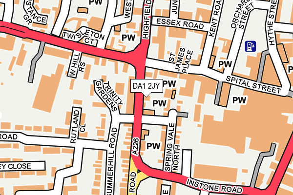 DA1 2JY map - OS OpenMap – Local (Ordnance Survey) DA1 2JY map - OS OpenMap – Local (Ordnance Survey)