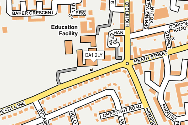 DA1 2LY map - OS OpenMap – Local (Ordnance Survey) DA1 2LY map - OS OpenMap – Local (Ordnance Survey)