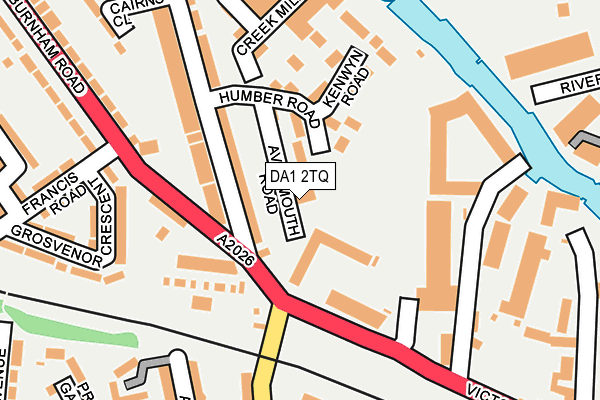 DA1 2TQ map - OS OpenMap – Local (Ordnance Survey) DA1 2TQ map - OS OpenMap – Local (Ordnance Survey)