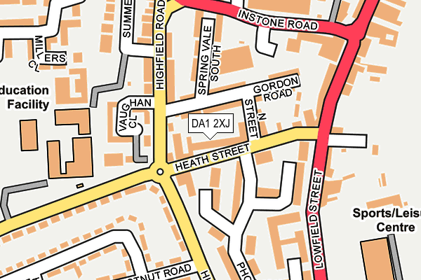 DA1 2XJ map - OS OpenMap – Local (Ordnance Survey) DA1 2XJ map - OS OpenMap – Local (Ordnance Survey)