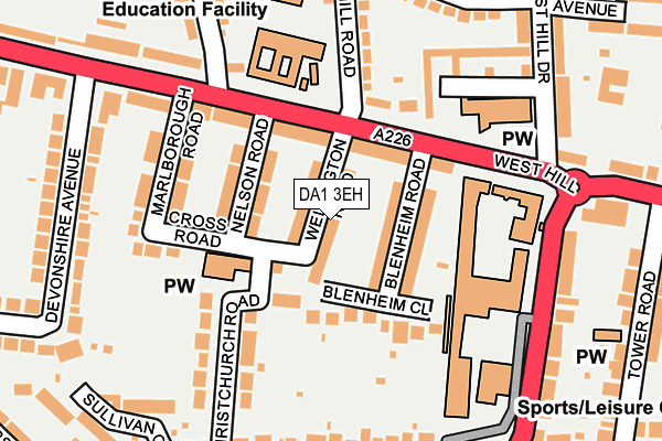 DA1 3EH map - OS OpenMap – Local (Ordnance Survey) DA1 3EH map - OS OpenMap – Local (Ordnance Survey)