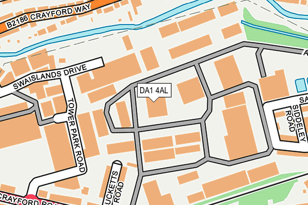 DA1 4AL map - OS OpenMap – Local (Ordnance Survey) DA1 4AL map - OS OpenMap – Local (Ordnance Survey)