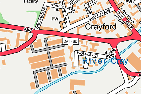DA1 4BD map - OS OpenMap – Local (Ordnance Survey) DA1 4BD map - OS OpenMap – Local (Ordnance Survey)
