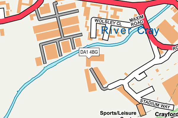 DA1 4BG map - OS OpenMap – Local (Ordnance Survey) DA1 4BG map - OS OpenMap – Local (Ordnance Survey)