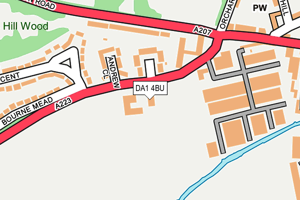 DA1 4BU map - OS OpenMap – Local (Ordnance Survey) DA1 4BU map - OS OpenMap – Local (Ordnance Survey)