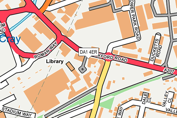 DA1 4ER map - OS OpenMap – Local (Ordnance Survey) DA1 4ER map - OS OpenMap – Local (Ordnance Survey)