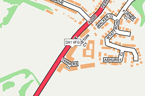 DA1 4FG map - OS OpenMap – Local (Ordnance Survey) DA1 4FG map - OS OpenMap – Local (Ordnance Survey)