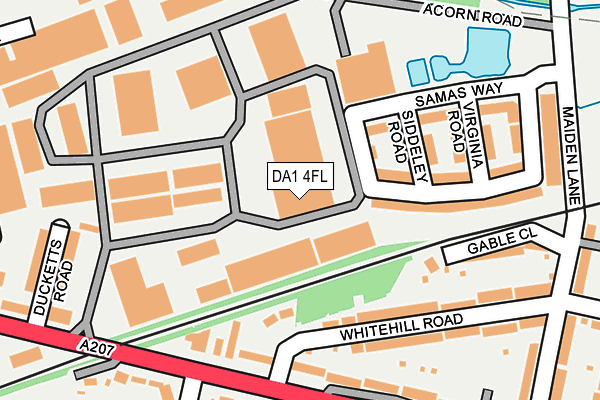 DA1 4FL map - OS OpenMap – Local (Ordnance Survey) DA1 4FL map - OS OpenMap – Local (Ordnance Survey)