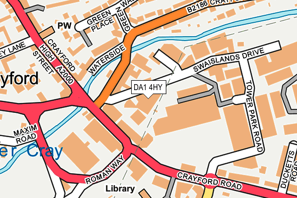 DA1 4HY map - OS OpenMap – Local (Ordnance Survey) DA1 4HY map - OS OpenMap – Local (Ordnance Survey)