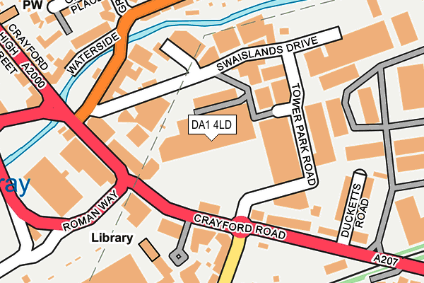 DA1 4LD map - OS OpenMap – Local (Ordnance Survey) DA1 4LD map - OS OpenMap – Local (Ordnance Survey)