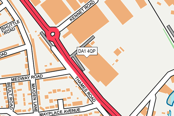 DA1 4QP map - OS OpenMap – Local (Ordnance Survey) DA1 4QP map - OS OpenMap – Local (Ordnance Survey)