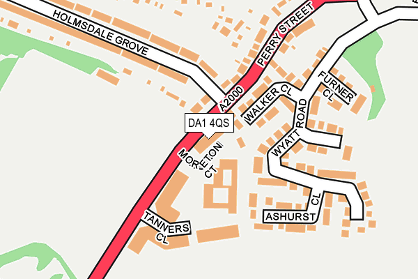 DA1 4QS map - OS OpenMap – Local (Ordnance Survey) DA1 4QS map - OS OpenMap – Local (Ordnance Survey)