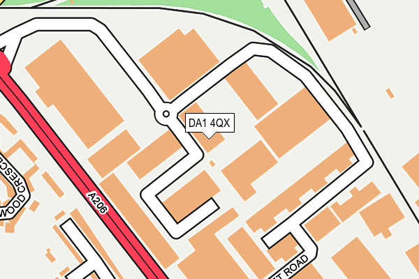 DA1 4QX map - OS OpenMap – Local (Ordnance Survey) DA1 4QX map - OS OpenMap – Local (Ordnance Survey)
