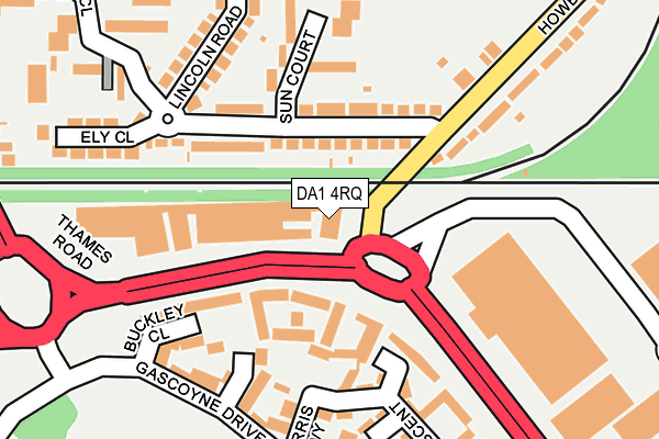 DA1 4RQ map - OS OpenMap – Local (Ordnance Survey) DA1 4RQ map - OS OpenMap – Local (Ordnance Survey)
