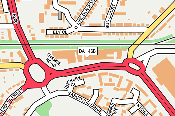 DA1 4SB map - OS OpenMap – Local (Ordnance Survey) DA1 4SB map - OS OpenMap – Local (Ordnance Survey)