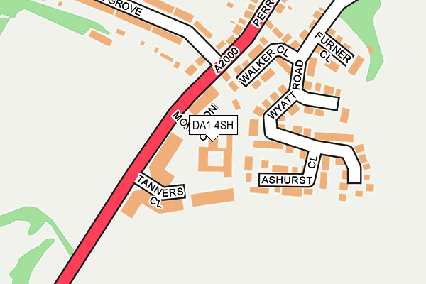 DA1 4SH map - OS OpenMap – Local (Ordnance Survey) DA1 4SH map - OS OpenMap – Local (Ordnance Survey)