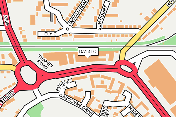 DA1 4TQ map - OS OpenMap – Local (Ordnance Survey) DA1 4TQ map - OS OpenMap – Local (Ordnance Survey)