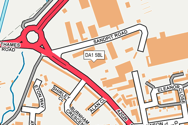 DA1 5BL map - OS OpenMap – Local (Ordnance Survey) DA1 5BL map - OS OpenMap – Local (Ordnance Survey)