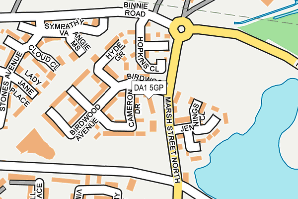 DA1 5GP map - OS OpenMap – Local (Ordnance Survey) DA1 5GP map - OS OpenMap – Local (Ordnance Survey)