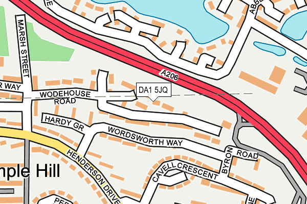 DA1 5JQ map - OS OpenMap – Local (Ordnance Survey) DA1 5JQ map - OS OpenMap – Local (Ordnance Survey)