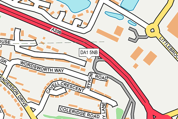 DA1 5NB map - OS OpenMap – Local (Ordnance Survey) DA1 5NB map - OS OpenMap – Local (Ordnance Survey)