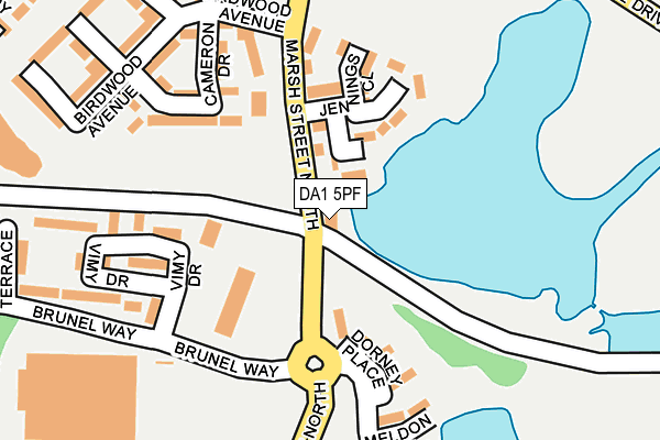 DA1 5PF map - OS OpenMap – Local (Ordnance Survey) DA1 5PF map - OS OpenMap – Local (Ordnance Survey)
