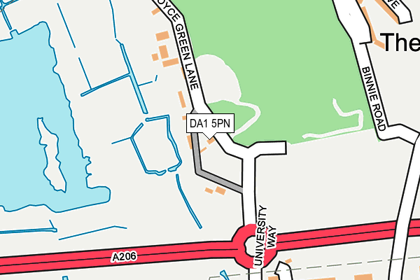 DA1 5PN map - OS OpenMap – Local (Ordnance Survey) DA1 5PN map - OS OpenMap – Local (Ordnance Survey)