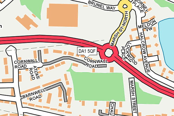 DA1 5QF map - OS OpenMap – Local (Ordnance Survey) DA1 5QF map - OS OpenMap – Local (Ordnance Survey)