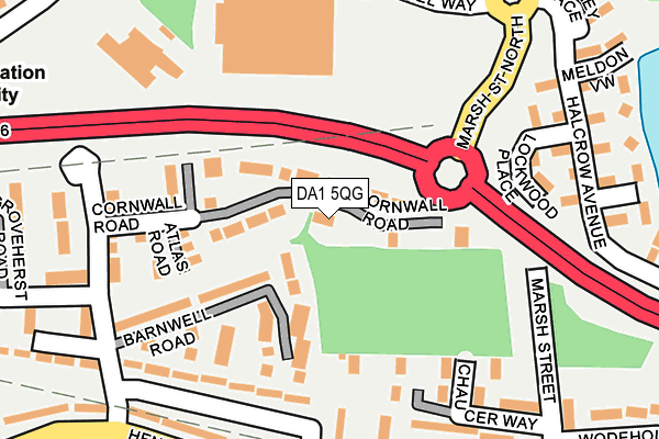 DA1 5QG map - OS OpenMap – Local (Ordnance Survey) DA1 5QG map - OS OpenMap – Local (Ordnance Survey)