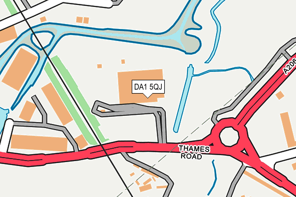 DA1 5QJ map - OS OpenMap – Local (Ordnance Survey) DA1 5QJ map - OS OpenMap – Local (Ordnance Survey)