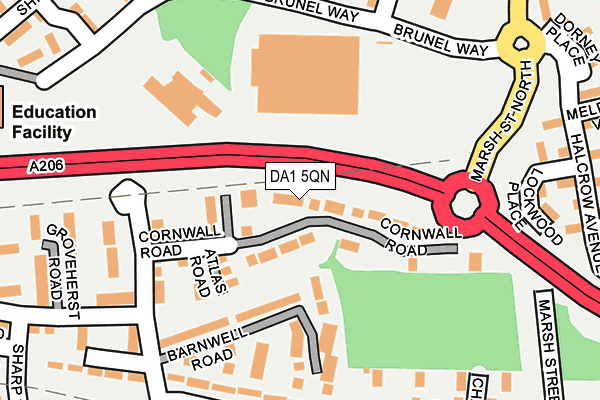 DA1 5QN map - OS OpenMap – Local (Ordnance Survey) DA1 5QN map - OS OpenMap – Local (Ordnance Survey)